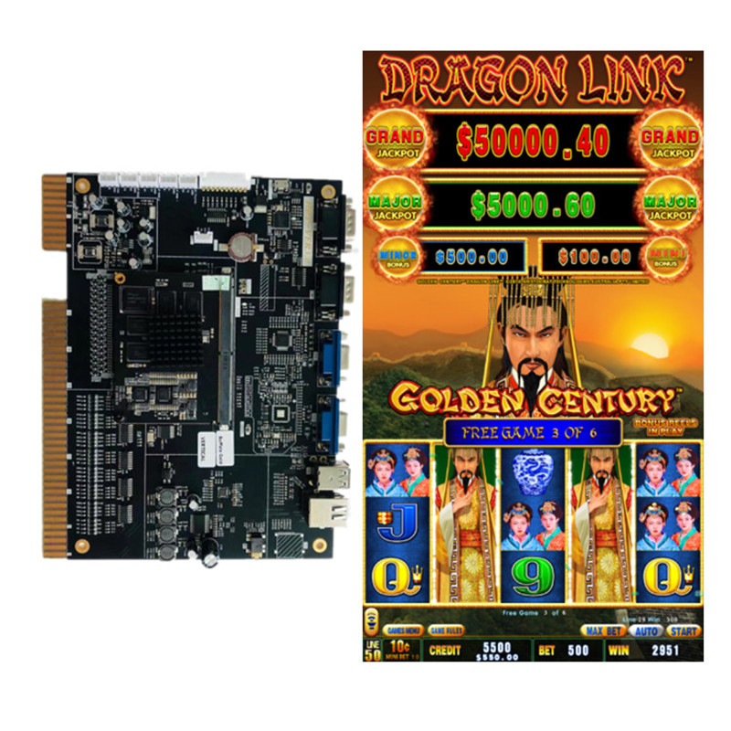 Tablero caliente del juego de Dragon Link Golden Century Slot de los juegos del casino de juego de la vertical de la venta en venta