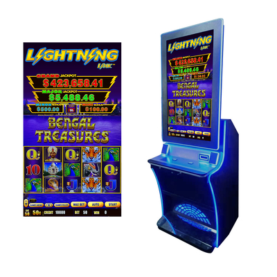 La máquina de juego más caliente de la mesa de juegos del casino del software de Arcade Customized Color Slot Game del tesoro de Bengala del vínculo del relámpago